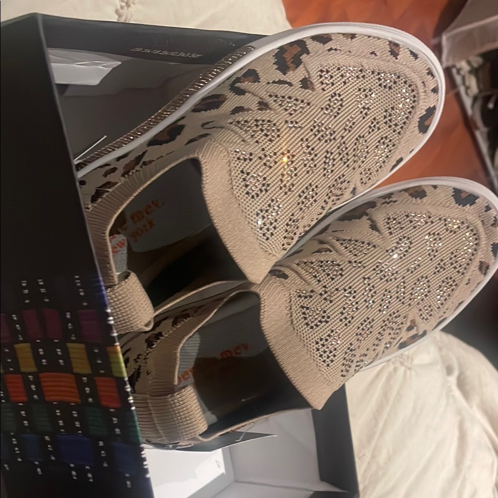 Leopard Print Slip-On Sneakers